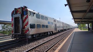 Metra Chicago Union Station Bound F40PHM3 204 Gallery Cab Car BNSF  Western Avenue [upl. by Lalita55]