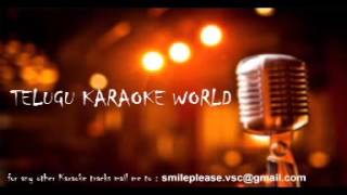 Vasthane Vasthane Karaoke  Soggade Chinni Nayana  Telugu Karaoke World [upl. by Atsedom687]