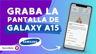 Cómo GRABAR la PANTALLA del Samsung Galaxy A15  📹Activa el grabador de pantalla fácilmente📱 [upl. by Marwin]