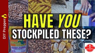 20 LongTerm Survival Foods You NEED To Stockpile [upl. by Asetal607]