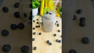 Blueberry 🫐banana 🍌smoothie 😍 youtubeshorts healthybreakfast shortsasmrvideo shortsfeed [upl. by Fosque]