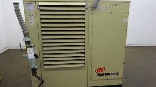 Used IngersollRand Air Cooled Rotary Screw Air Compressor  stock 47778001 [upl. by Alric]