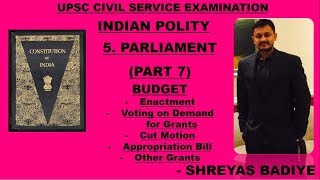 Indian Polity by Laxmikant  Parliament  Part 7  Budget Cut Motions Appropriation Bill [upl. by Stover]