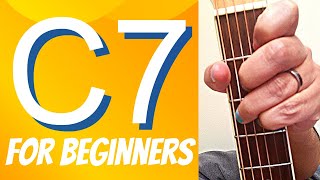 A Beginners Guide to the C7th Guitar Chord  Beginners Acoustic Guitar [upl. by Nelloc]