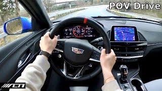 2024 Cadillac CT4 V Blackwing POV Driving Review  The American M3 [upl. by Straus]