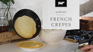 Authentic French Crepe Recipe [upl. by Ldnek]