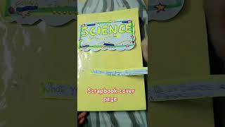 how to decorate scrapbook cover page [upl. by Hayouqes497]