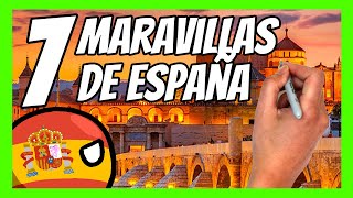 ✅ TOP Las 7 MARAVILLAS de ESPAÑA [upl. by Eetnuahs]