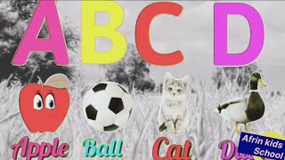 A For Apple 🍎 B For Ball ⚽️  A For Apple Poem Phonics Song  Kids Rhymes  ABCD English Alphabets [upl. by Sirkin]