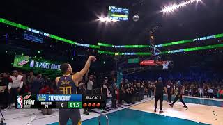 Three Point Contest Stephen Curry  Final Round  February 16 2019  NBA AllStar 2019 [upl. by Gavin]