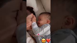 First Love 💗  babycare newborncare newbornfeeding cute breastfeeding mom momlife momhacks [upl. by Valentine]