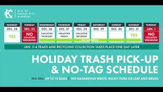 Holiday Trash Collection Schedule [upl. by Raine]