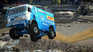 GTA IV Kamaz 4911 Race Truck Crash Testing [upl. by Yrroc]