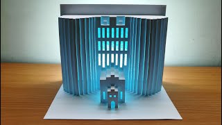 3D Origami Architecture Card｜Paper Art｜Origami Art｜Kirigami Art｜Pop Up Card 311 [upl. by Cassey108]