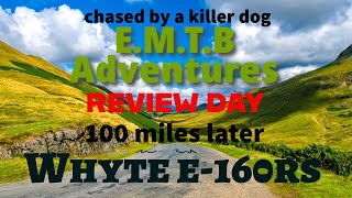 emtbAdventures my review of the Whyte E160 rs after 100 milesamp chased by a devil dog [upl. by Nirag]