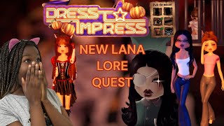 New Lana Lore Quest Dress to Impress DTI [upl. by Anawit]