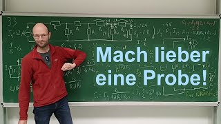 Wie kann man für eine Rechnung per Stromteilerregel eine Probe machen Kettenschaltung Aufgabe 33 [upl. by Aneryc]