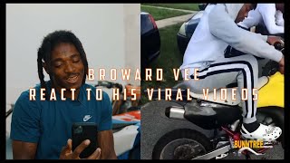 Broward Vee Reacts to his VIRAL videos [upl. by Lamok]