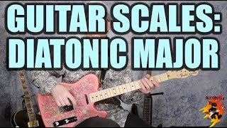 The Diatonic Scale Major Beginner Guitar Lesson [upl. by Elaynad]