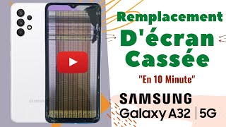 Réparation Samsung Galaxy A32 5G Ecran Cassé  Tactile Défectueux [upl. by Allveta359]