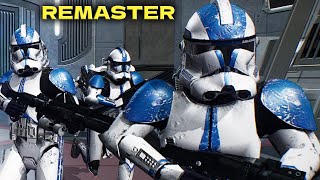 Star Wars Battlefront 2 2005 Remaster Mod  Battle of Coruscant  Clone Troopers vs Battle Droids [upl. by Werdnael340]