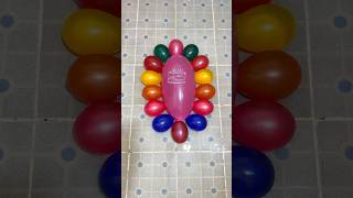 Pink HBD Balloons and Water Colorful of Mini Balloons Popping Reverse ASMR Satisfying and Relaxing [upl. by Shaw799]