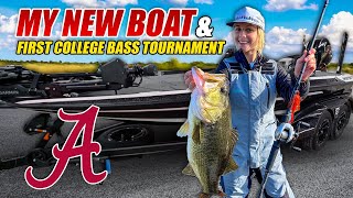 My FIRST College Tournament in My BRAND NEW SKEETER BOAT  Alabama Bass Fishing Team [upl. by Nwahc]