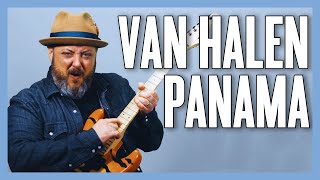 Van Halen Panama Guitar Lesson  Tutorial [upl. by Deragon]