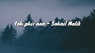 Toh Phir Aao  Sohail Malik  Cover Lyrics [upl. by Stillmann]