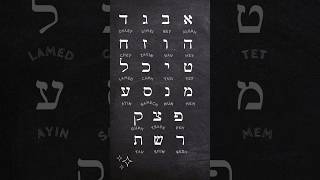 Learn Hebrew AlephBet In One Minute shorts hebrew [upl. by Ruomyes]