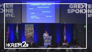 Spokane Mayor Lisa Brown gives first State of the City Address [upl. by Ruder]