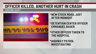 Buncombe County Detention Officer killed in crash [upl. by Cirdla]