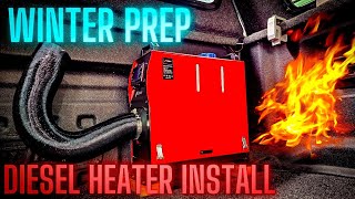 Truck camping  Winter Prep  Hcalory Diesel Heater Install [upl. by Kaylil574]