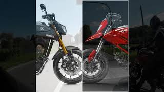 YAMAHA MT 09 VS DUCATI HYPERMOTARD [upl. by Crelin]