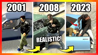 Evolution of CARJACKING LOGIC in GTA Games GTA 3 → GTA 5 [upl. by Kristopher77]