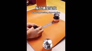 Handmade Leather Goods  Leather Paperweight [upl. by Naziaf]