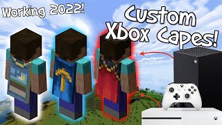 NEW How To Get 50 Custom Capes On Minecraft Xbox Working in 2022 WORKING ON SERVERS [upl. by Virgilia]