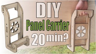 DIY Panel Carrier  Simple CNC Project Made from Offcuts [upl. by Adekahs]