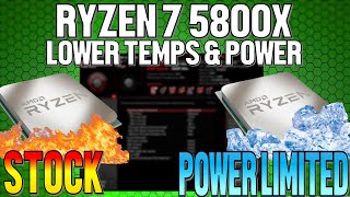 Lower Temps and Power On Your Ryzen 7 5800X CPU Without Losing Gaming Performance [upl. by Sayer642]