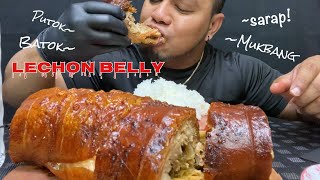 Lechon Belly Mukbang Philippines [upl. by Ayotna]