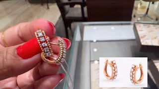 Tanishq Diamond Hoop Earrings With PriceDiamond EarringsDiamond JewelleryBangaloreDeeya [upl. by Narine14]