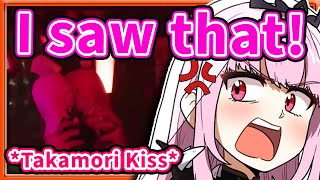 Calli Reacts to The Takamori Plush KISS Live on DreamHack Concert 【HololiveEN】 [upl. by Areval]