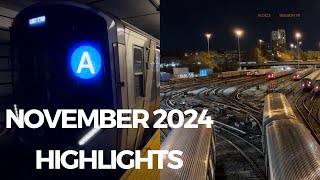 November 2024 FULL Highlights  R211A Concourse Yard amp More  nycsubway [upl. by Oisacin]