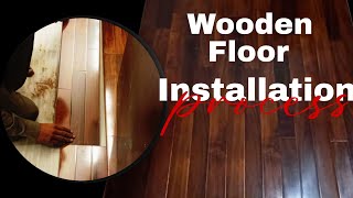 wooden floor installation before and after  HOME DECOR TOUR  Araish interior  WOODEN FLOORING [upl. by Anah]