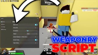 Weaponry Script Hack GUI Silent Aim ESP Chams Sniper Wallbang No Recoil amp More [upl. by Enyal]