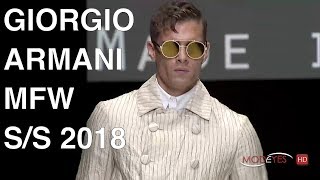 GIORGIO ARMANI  SPRING SUMMER 2018  FASHION SHOW HD [upl. by Nnylecyoj]