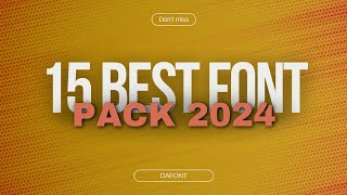 15 Best Font In 2024  Best Fonts For Editing [upl. by Attenwahs]