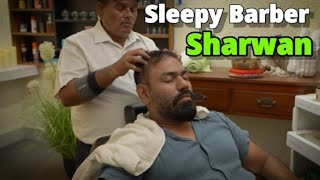 ASMR Head massage with Neck cracking by indianbarber SARWAN  SLEEPY BARBER [upl. by Kapeed370]