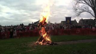 Straw Bear Burning 2012 [upl. by Bunow]