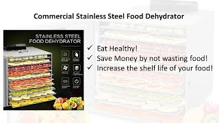 Best Food Dehydrator Commercial Stainless Steel [upl. by Hadlee78]